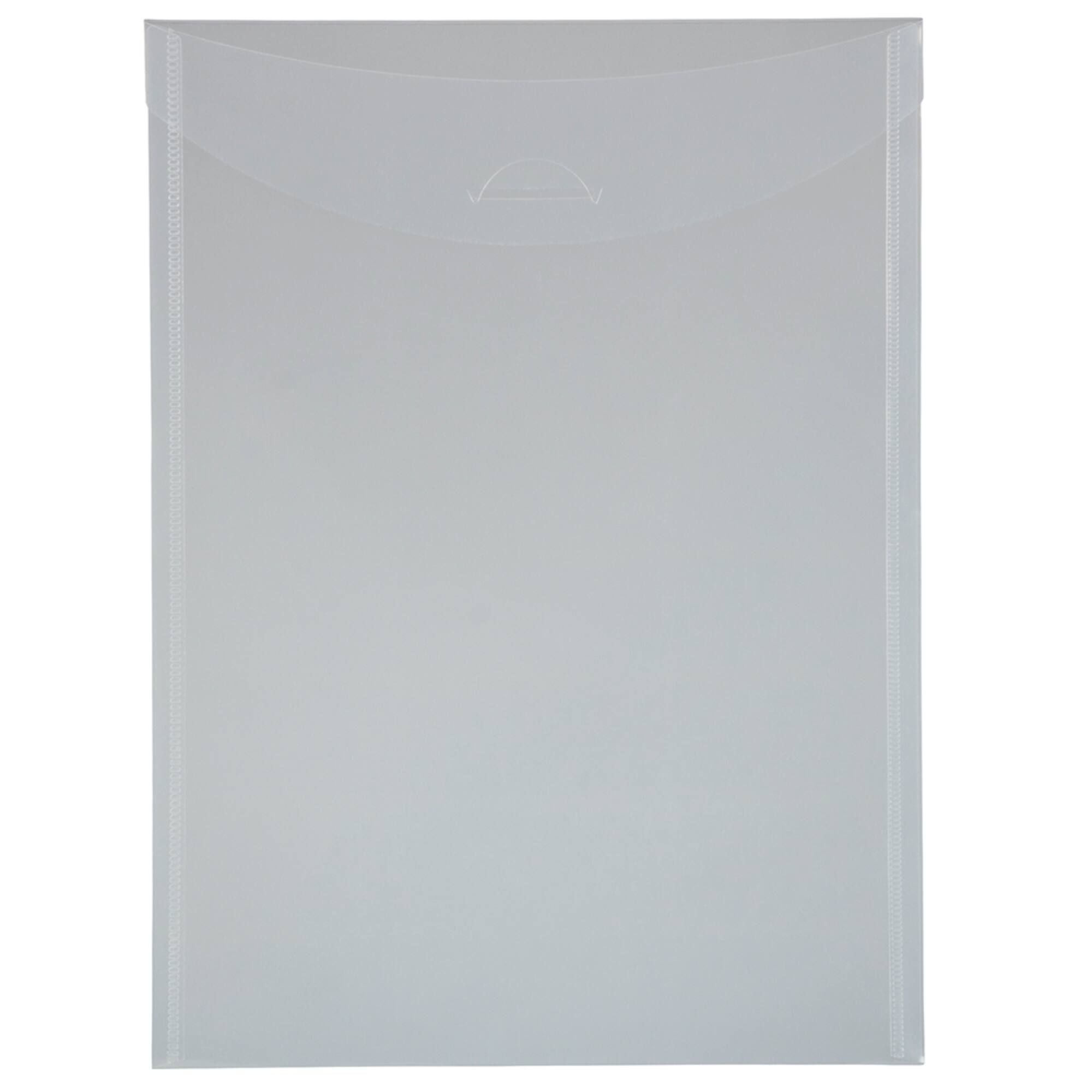 JAM PAPER Plastic Tuck Flap Letter Open End Envelopes